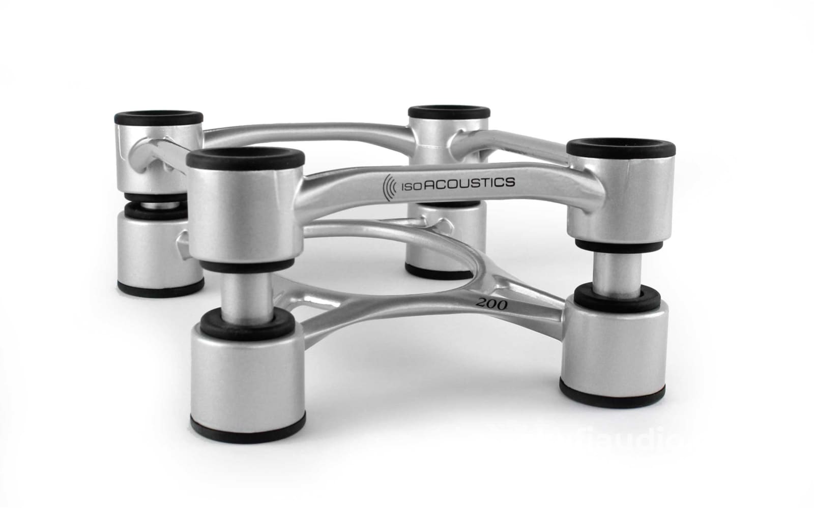 IsoAcoustics Aperta200 Isolation Stands with Tilt Adjustment (Pair) Silver / None Accessory