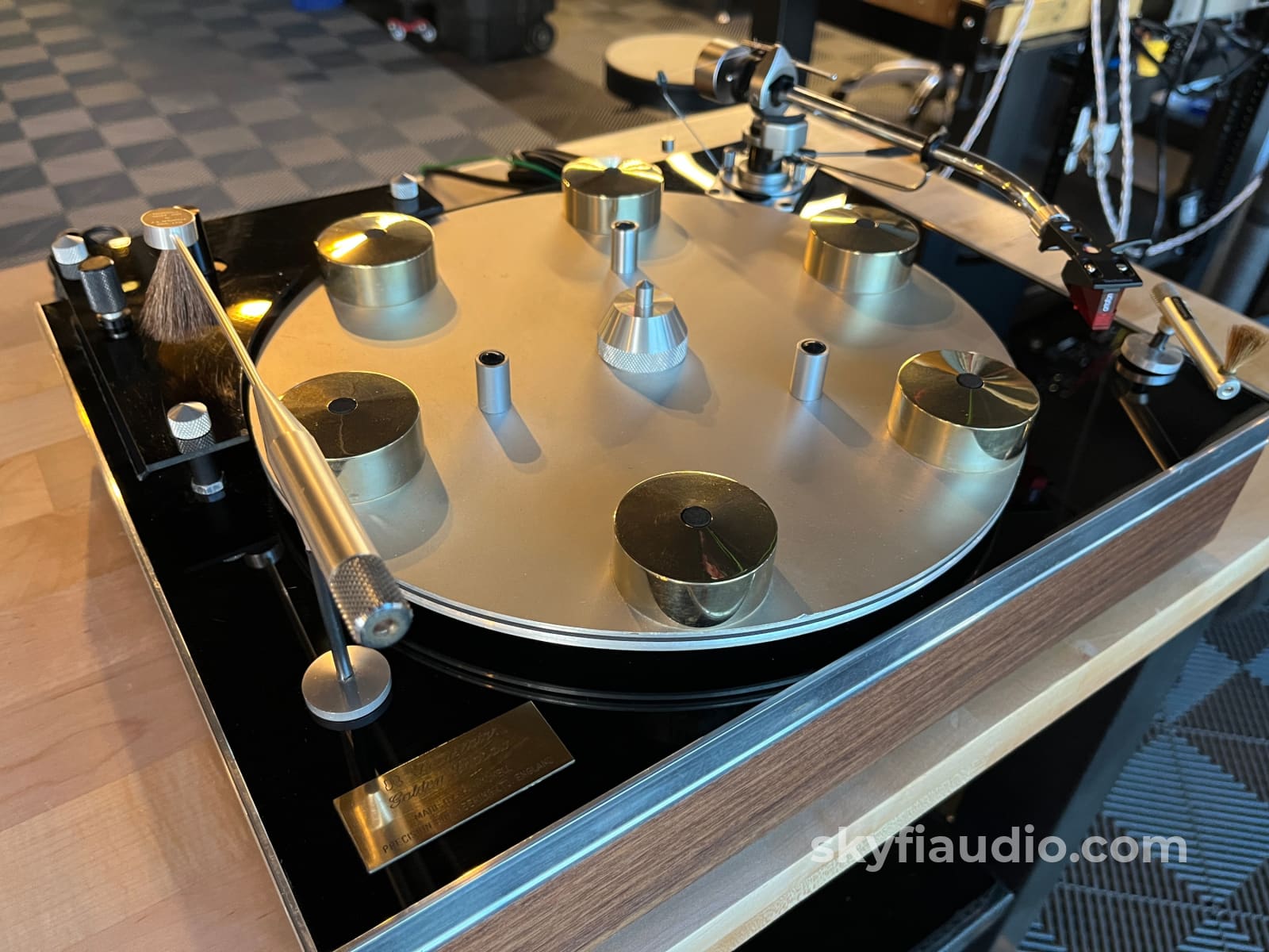 J.A Mitchell Transcriptor Golden Shadow Vintage Turntable - W/ Orfoton 2m Red Phono Cartridge Turntable