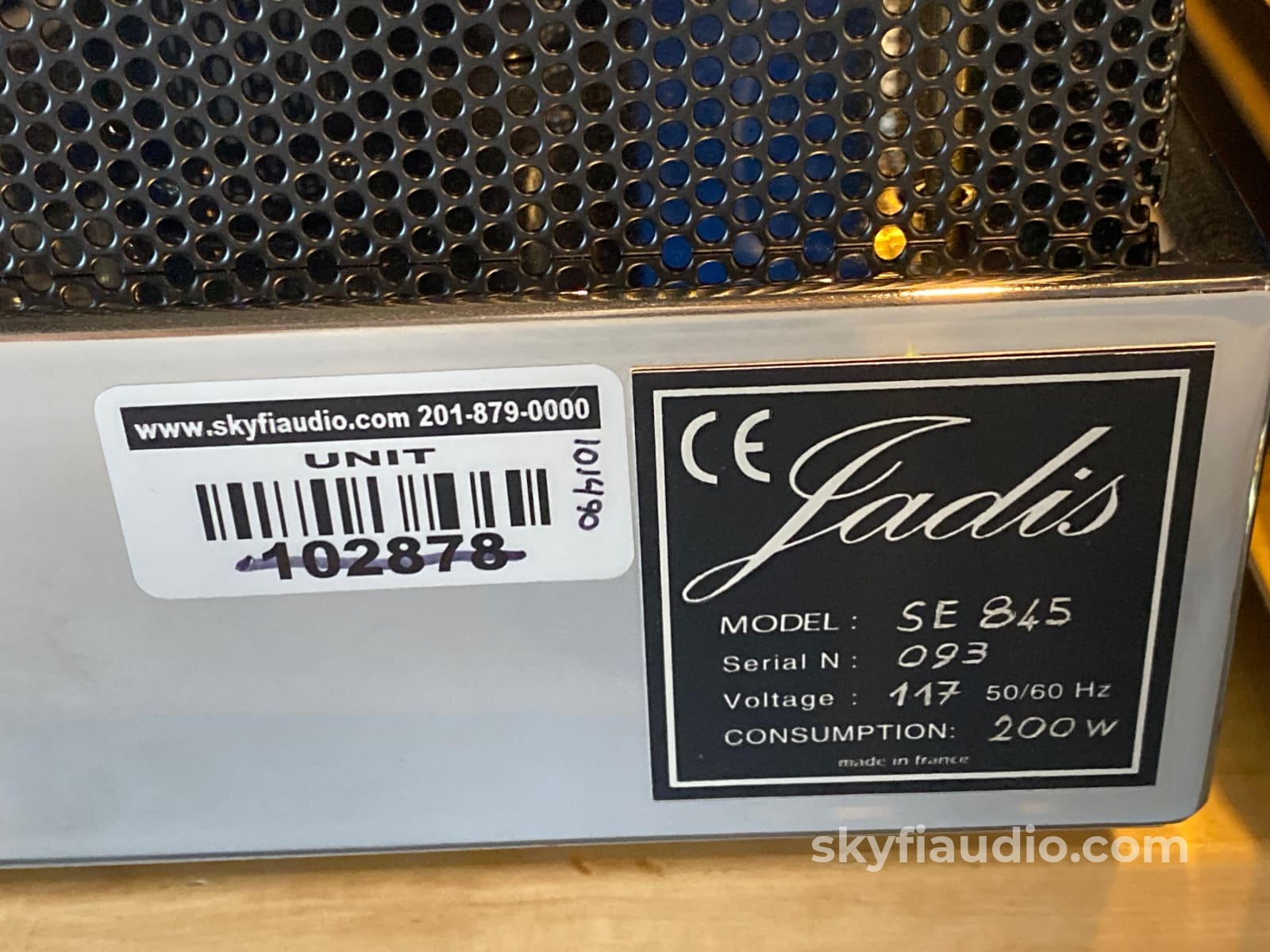 Jadis 845Se Triode Monoblock Tube Amplifier Pair - Open Box W/New Caps