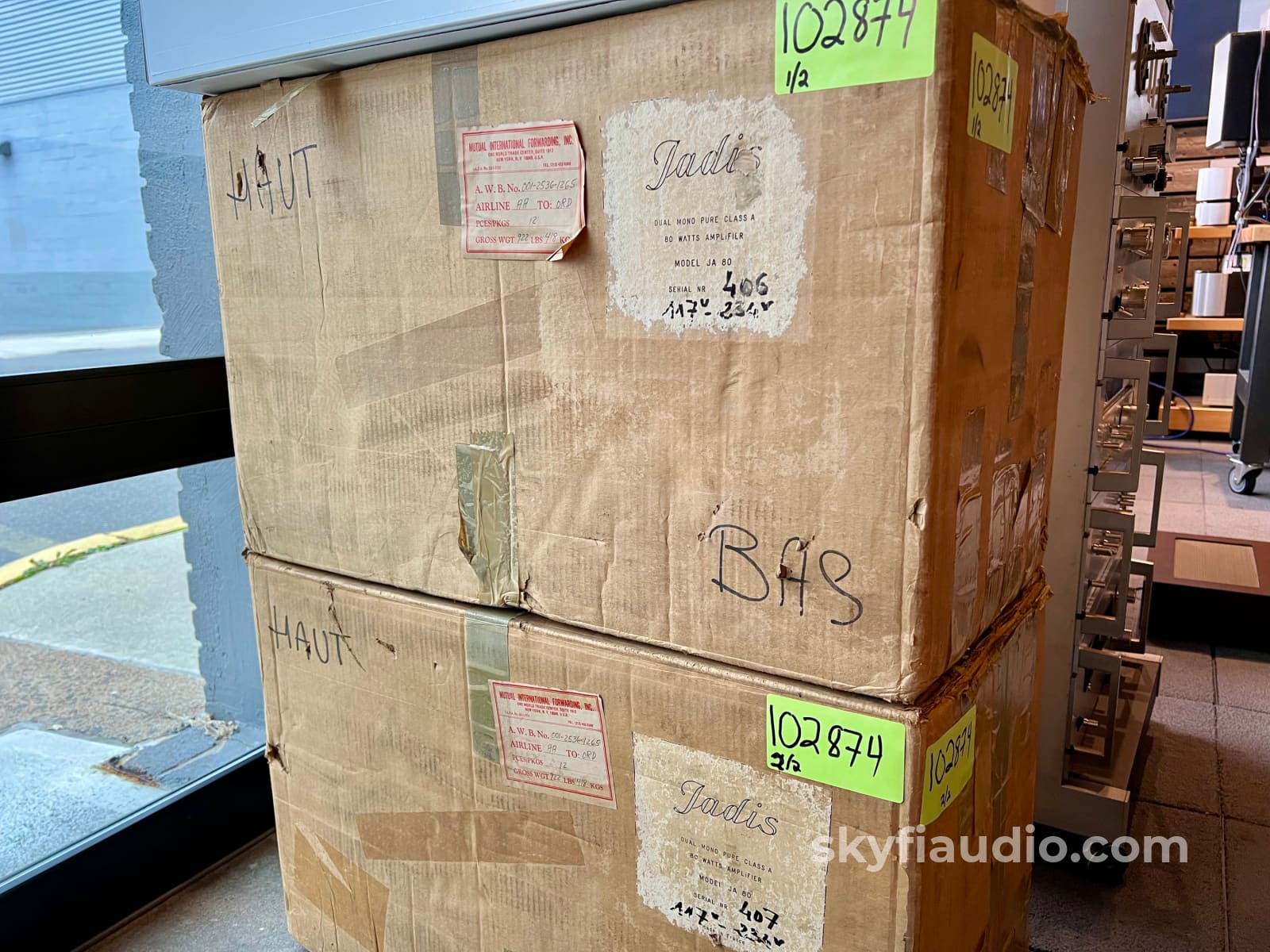 Jadis Ja80 Tube Monoblocks W/Sound Anchor Stands - Made In France Amplifier