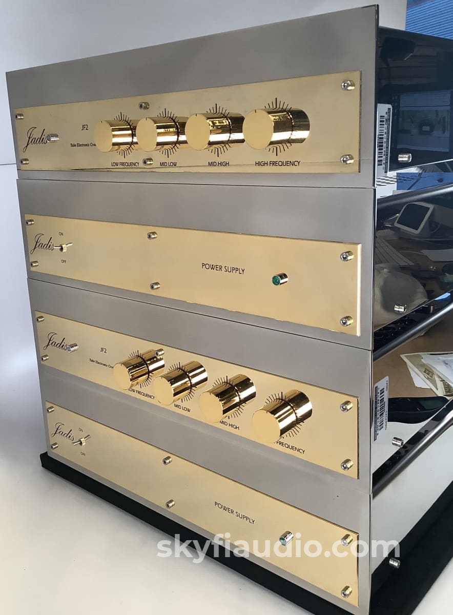Jadis Jf2 Tube Electronic 4-Way Crossover - 4 Chassis Dual Mono Setup Including Power Supplies