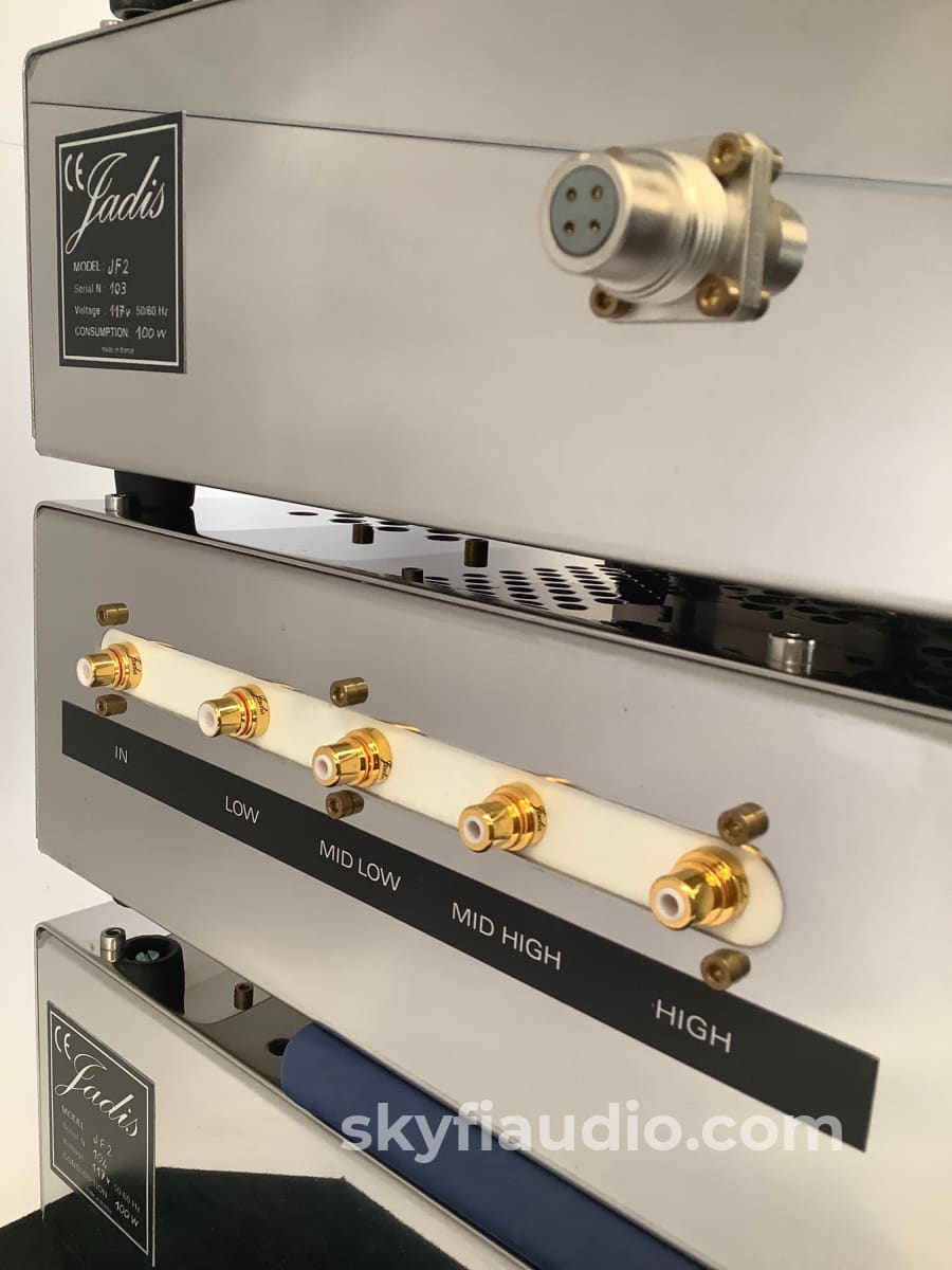 Jadis Jf2 Tube Electronic 4-Way Crossover - 4 Chassis Dual Mono Setup Including Power Supplies