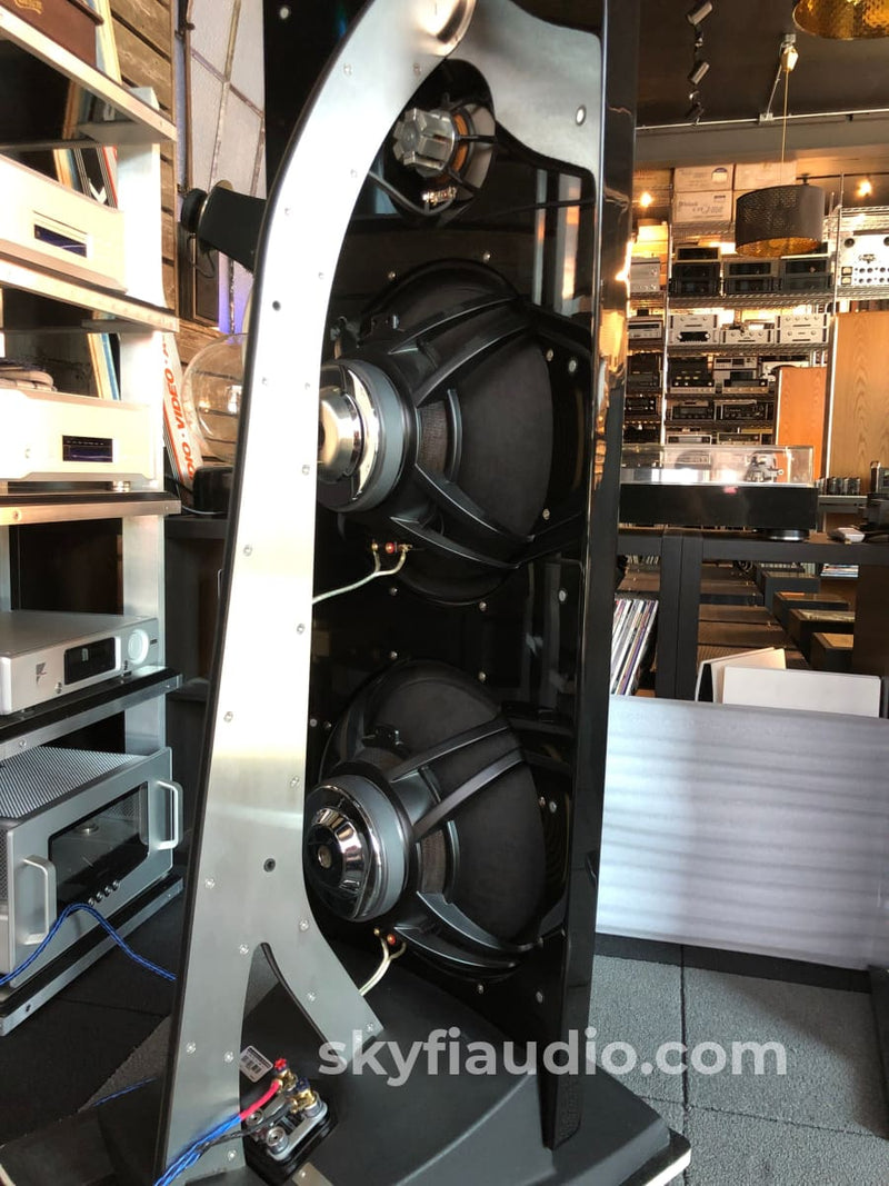 Jamo R909 Reference Speakers in Gloss Black - Made in Denmark - Open B