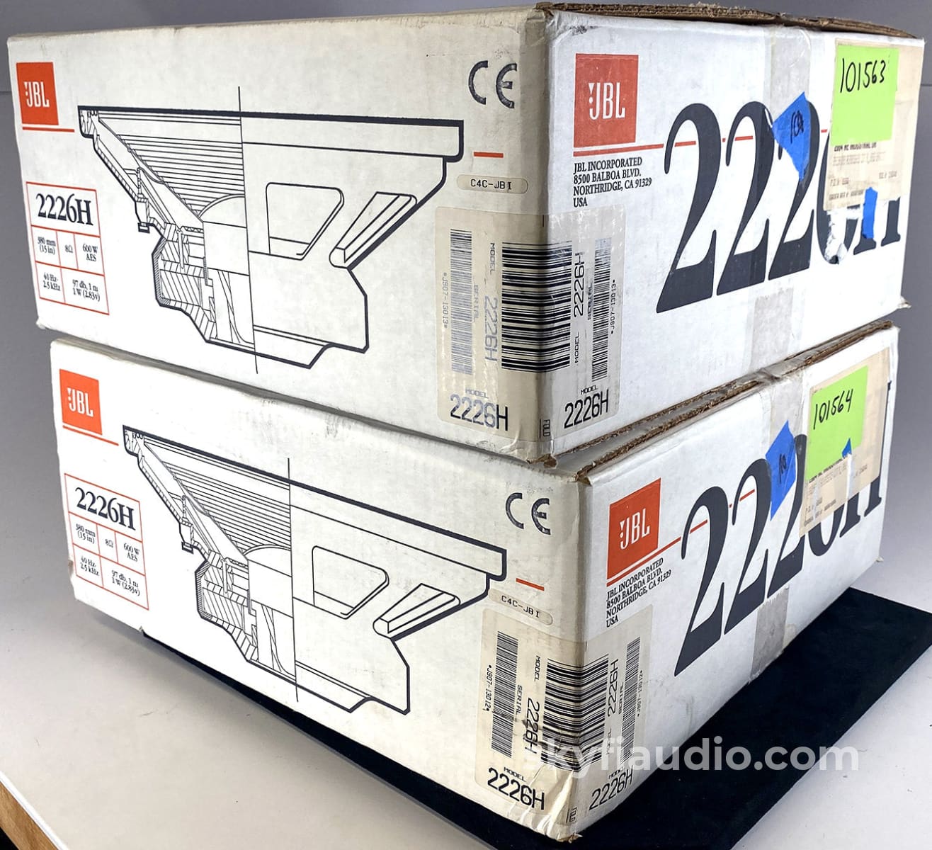 Jbl 2226H 15 Woofer Pair New Old Stock (Nos) Usa Made Speakers