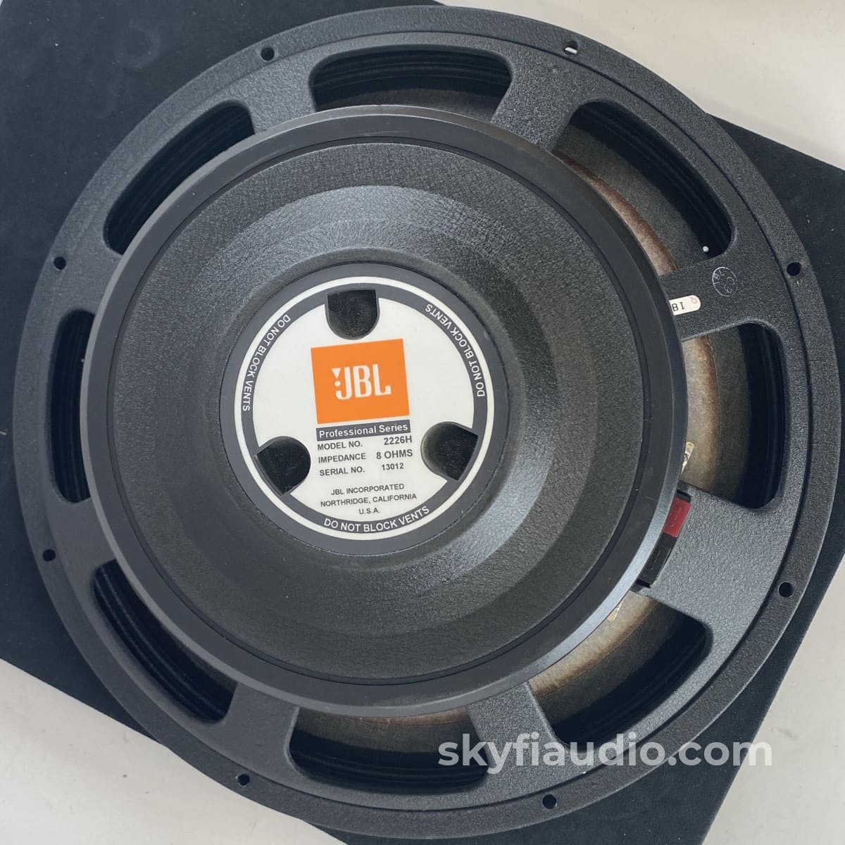 Jbl 2226H 15 Woofer Pair New Old Stock (Nos) Usa Made Speakers