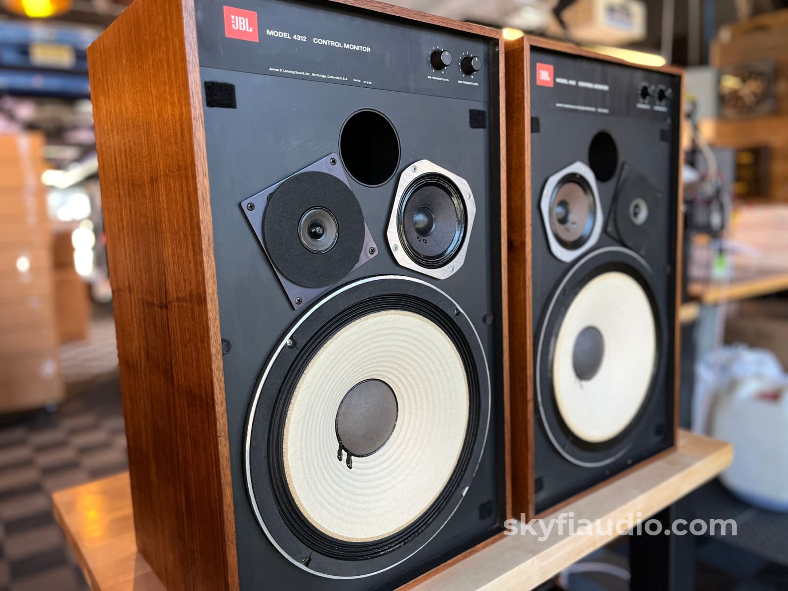 JBL 4312 Vintage Speakers - Serviced w/Restored Cabinets