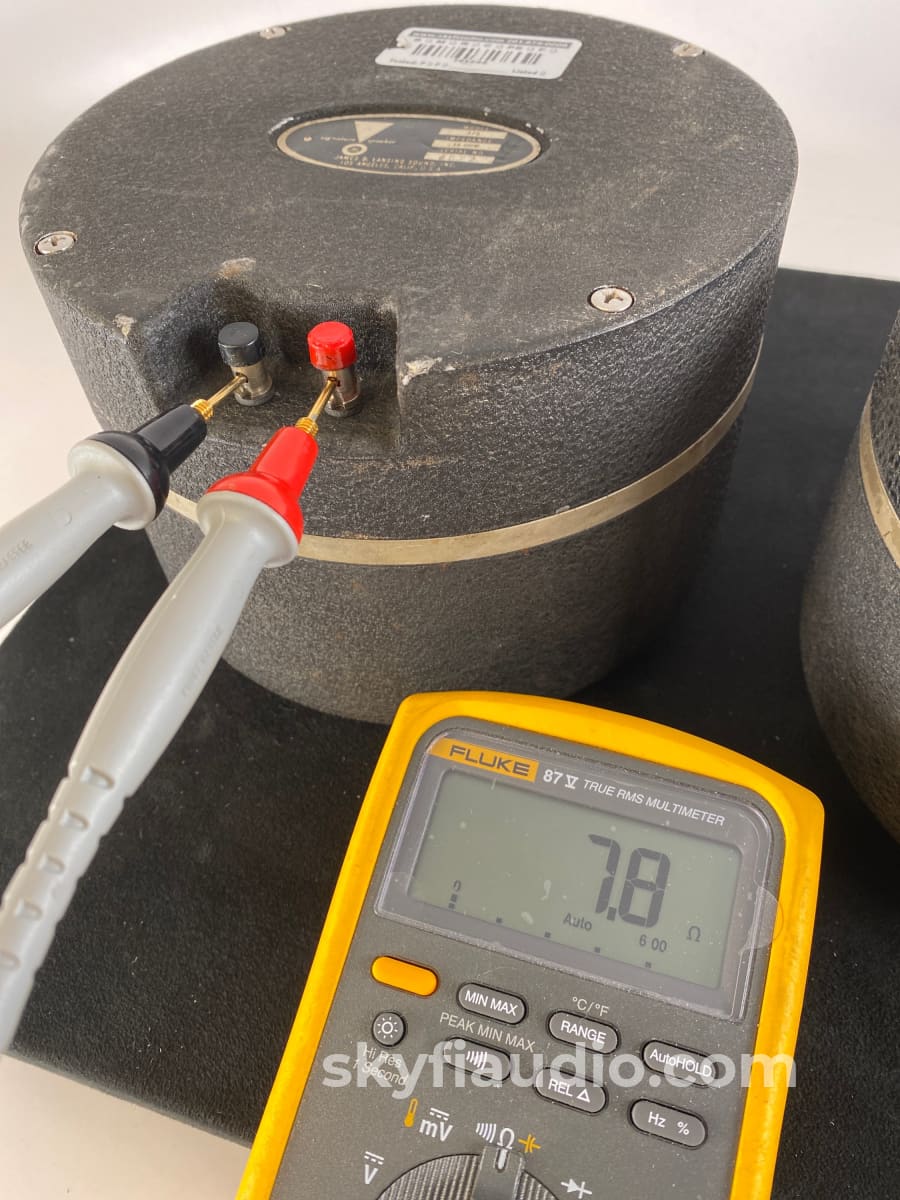 Jbl James B. Lansing 375 Horn Compression Drivers Super Rare Speakers