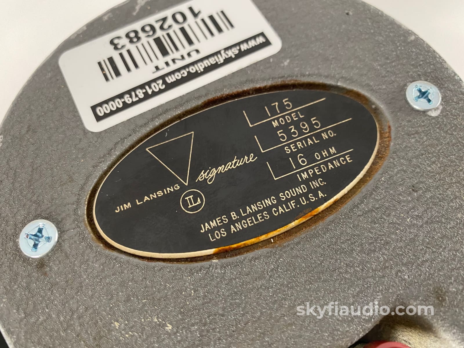 Jbl - Jim Lansing Signature 175 Driver With 1217-1290 Horn Early Gray W/Potato Mash 16 Ohm Single