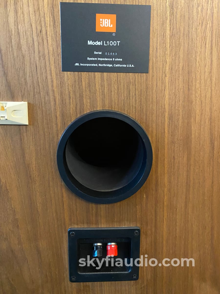 Jbl L100T Vintage Floor Standing Speakers - Super Clean And Restored