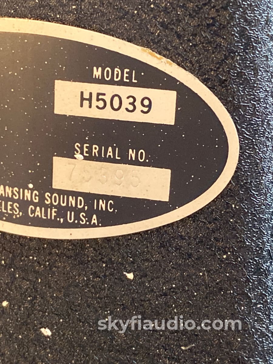 JBL Set of Model H5039 Horns and Model 2310 Lenses