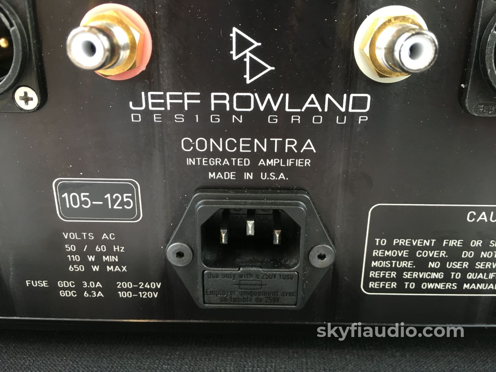 Jeff Rowland Concentra Integrated Solid State Amplifier