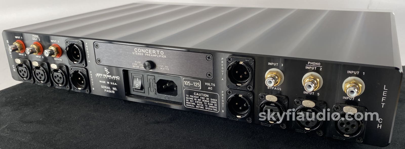 Jeff Rowland Concerto Preamplifier - With Remote And Rare Phono Stage