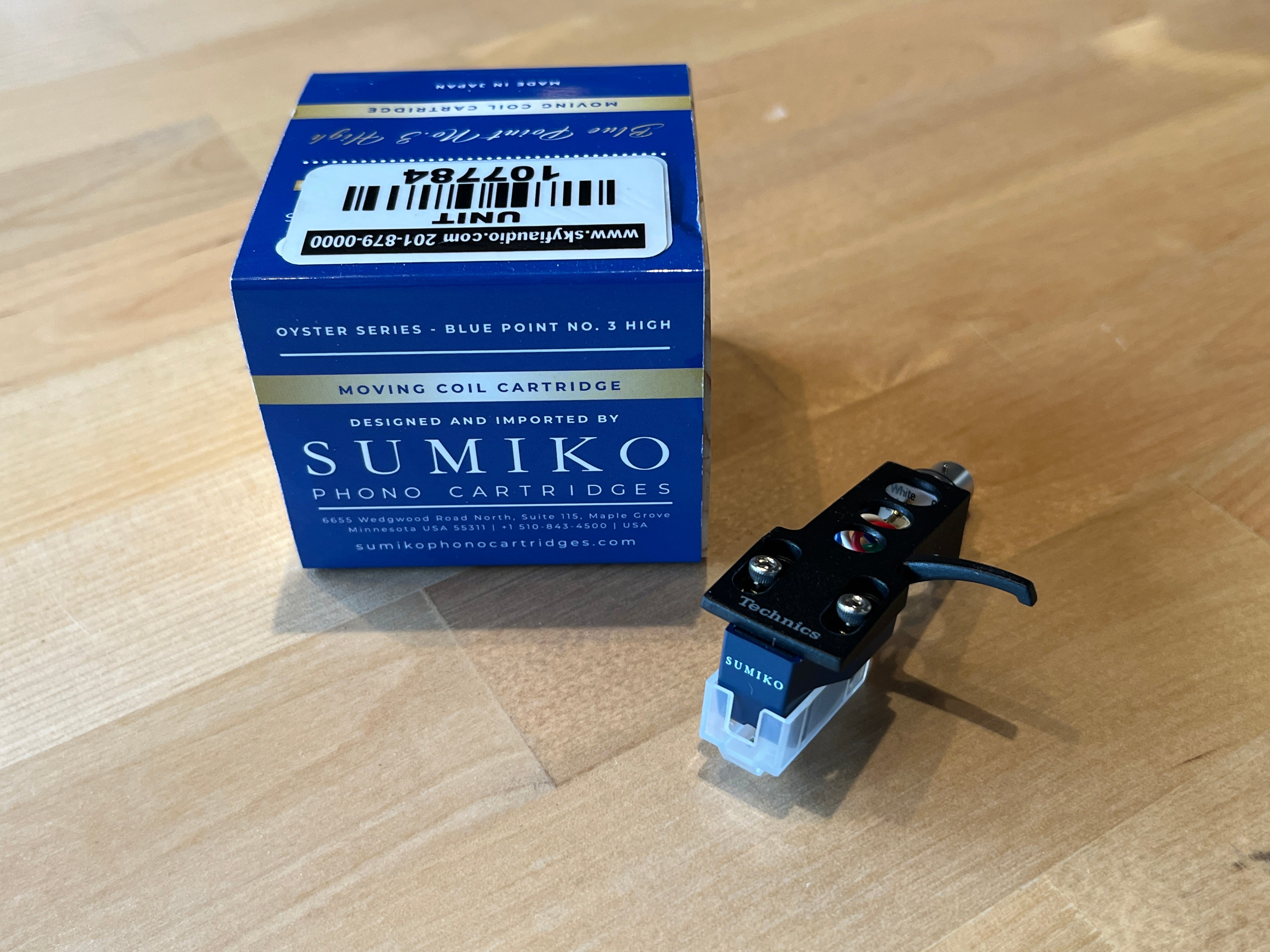 Sumiko Blue Point No.3 High MC Cartridge - Pre-mounted for Technics Turntables
