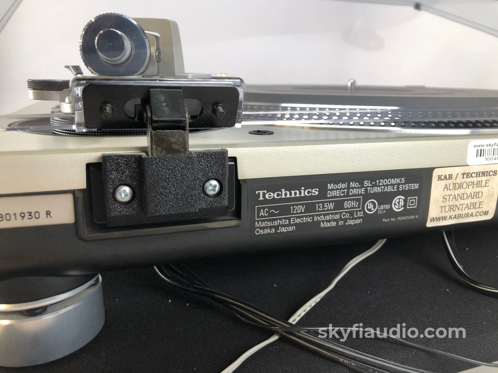 Kab Electro-Acoustics / Technics Sl-1200Mk5 Audiophile Standard Turntable - Direct Drive And Highly