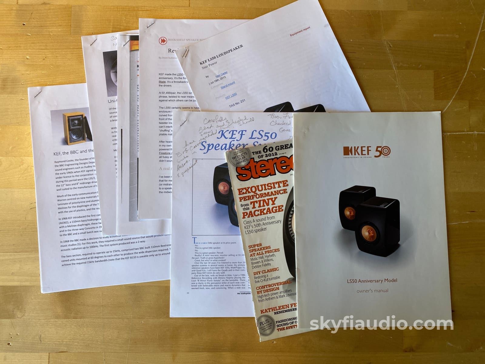 Kef Ls50 Speakers - 50Th Anniversary Model Like New