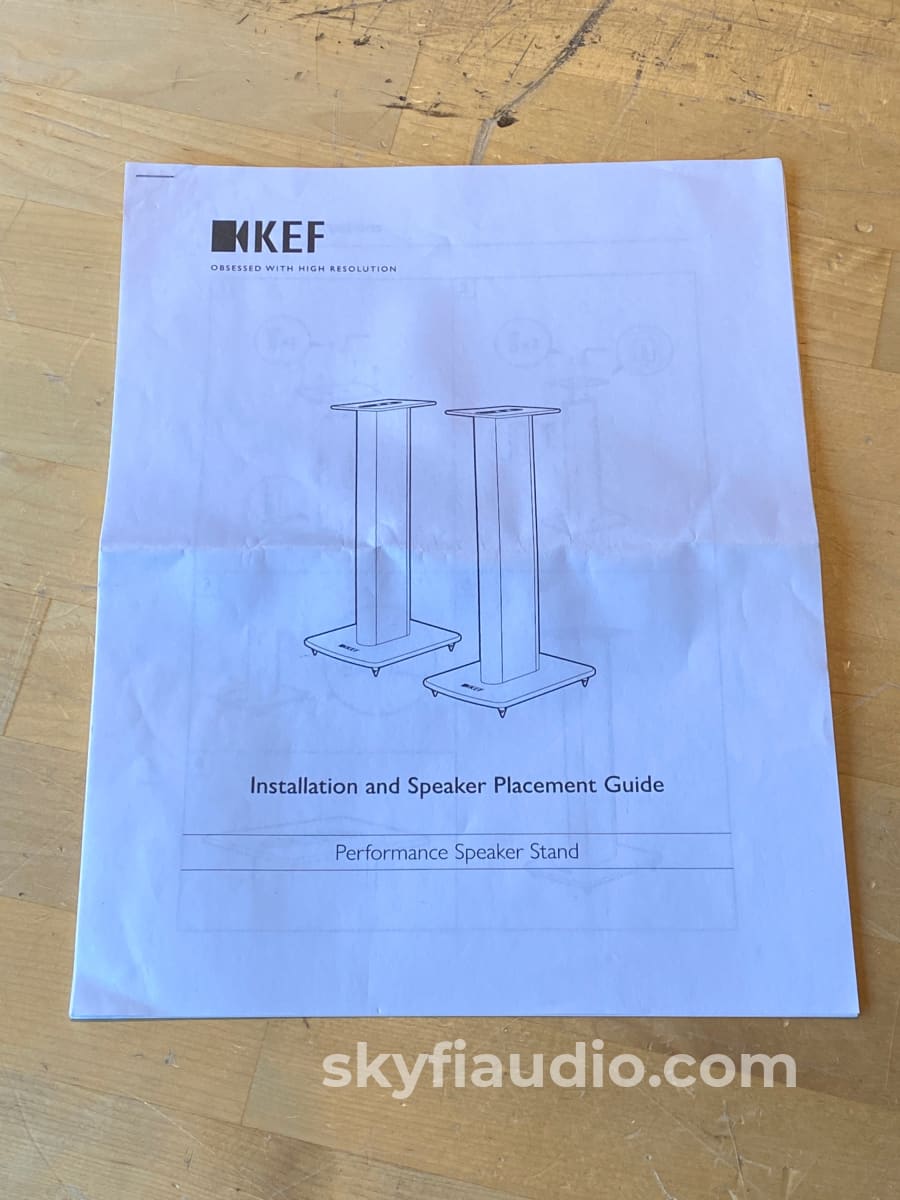 Kef Ls50 Wireless Speakers (V1) With Matching Stands - Latest Software