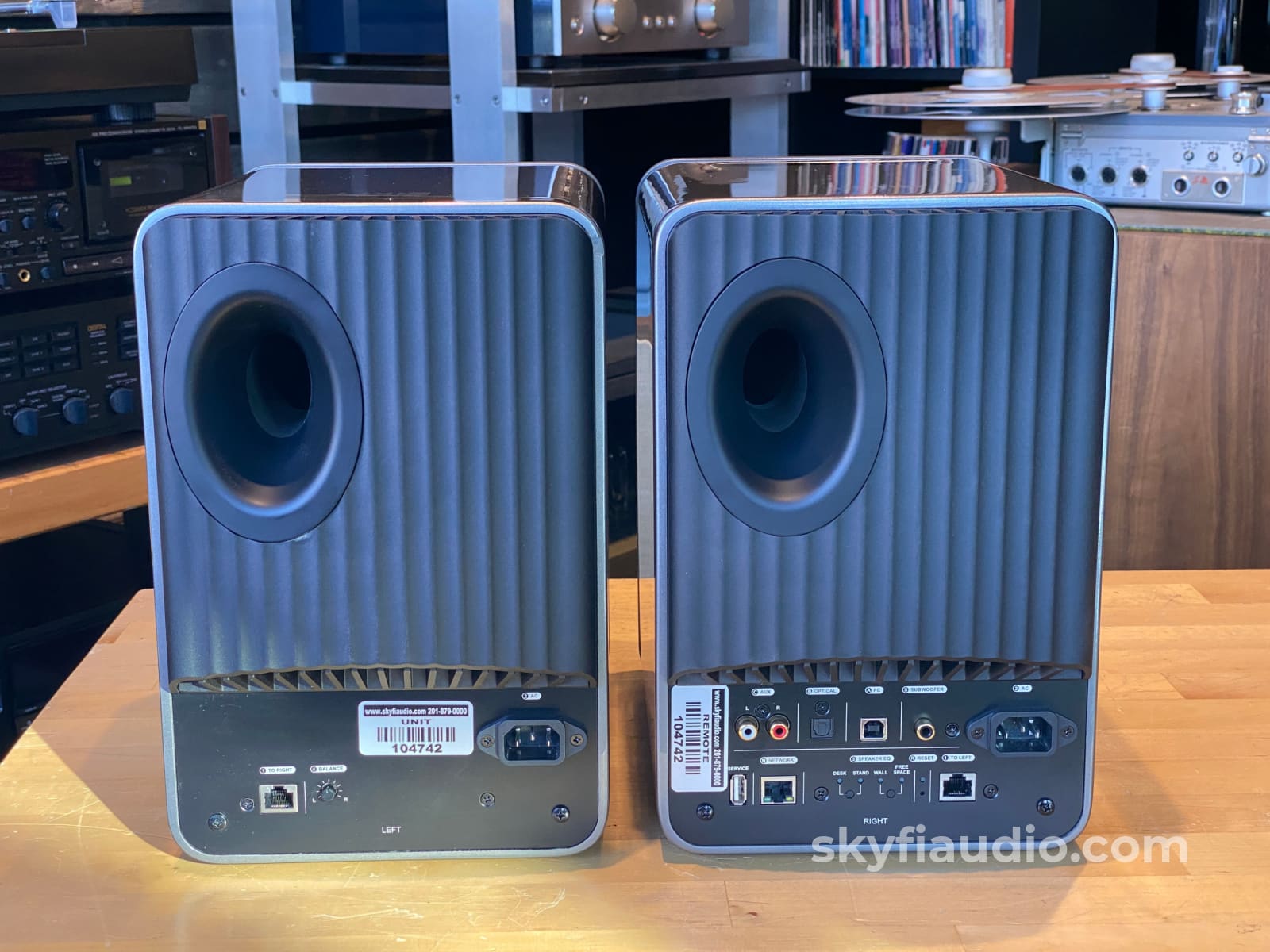 KEF LS50 Wireless Speakers (v1) with Matching Stands - Latest Software