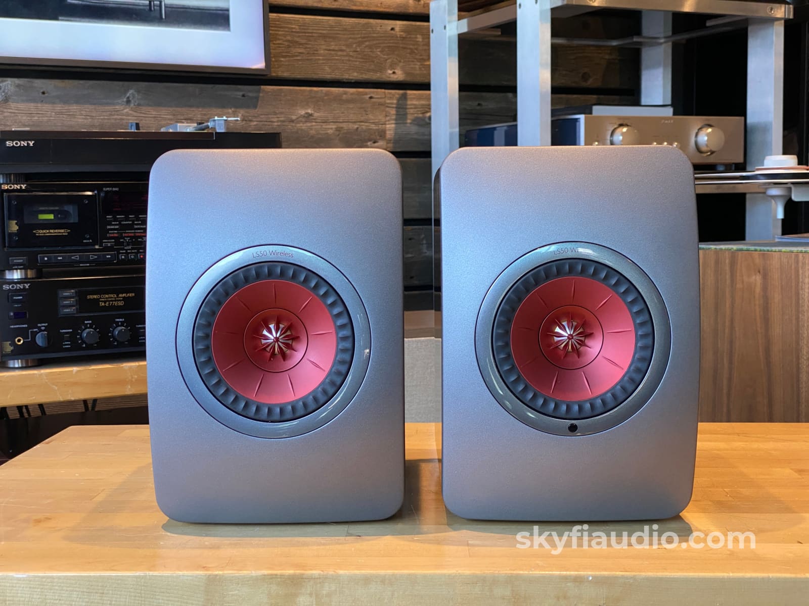 Kef Ls50 Wireless Speakers (V1) With Matching Stands - Latest Software