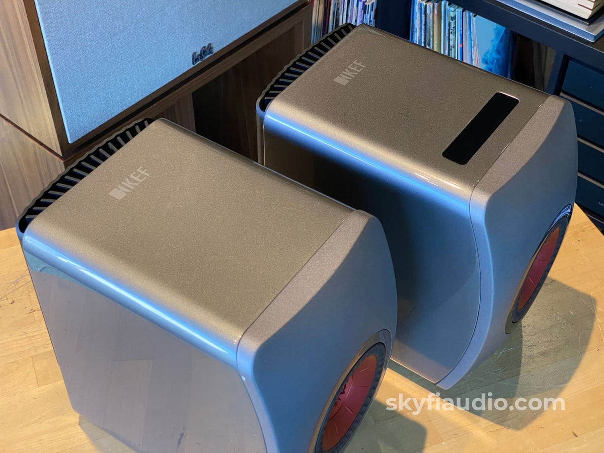 Kef Ls50 Wireless Speakers (V1) With Matching Stands - Latest Software