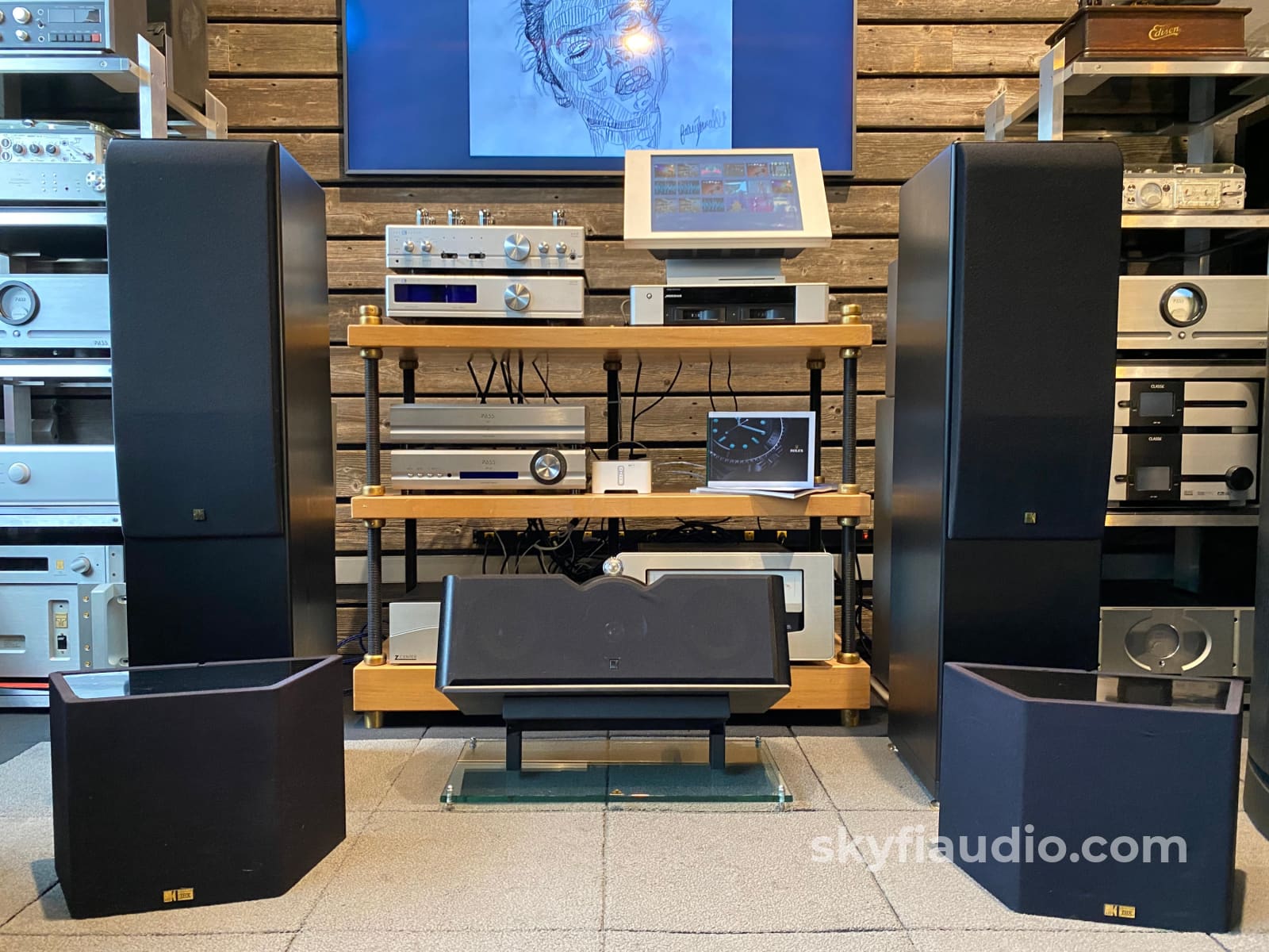 Kef Reference Home Theater Speaker System Package - Model Three-Two 202C And Tdm34Ds Speakers