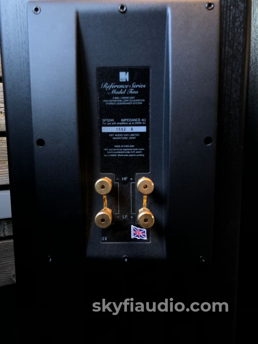 Kef Reference Model Two Speakers In Boxes