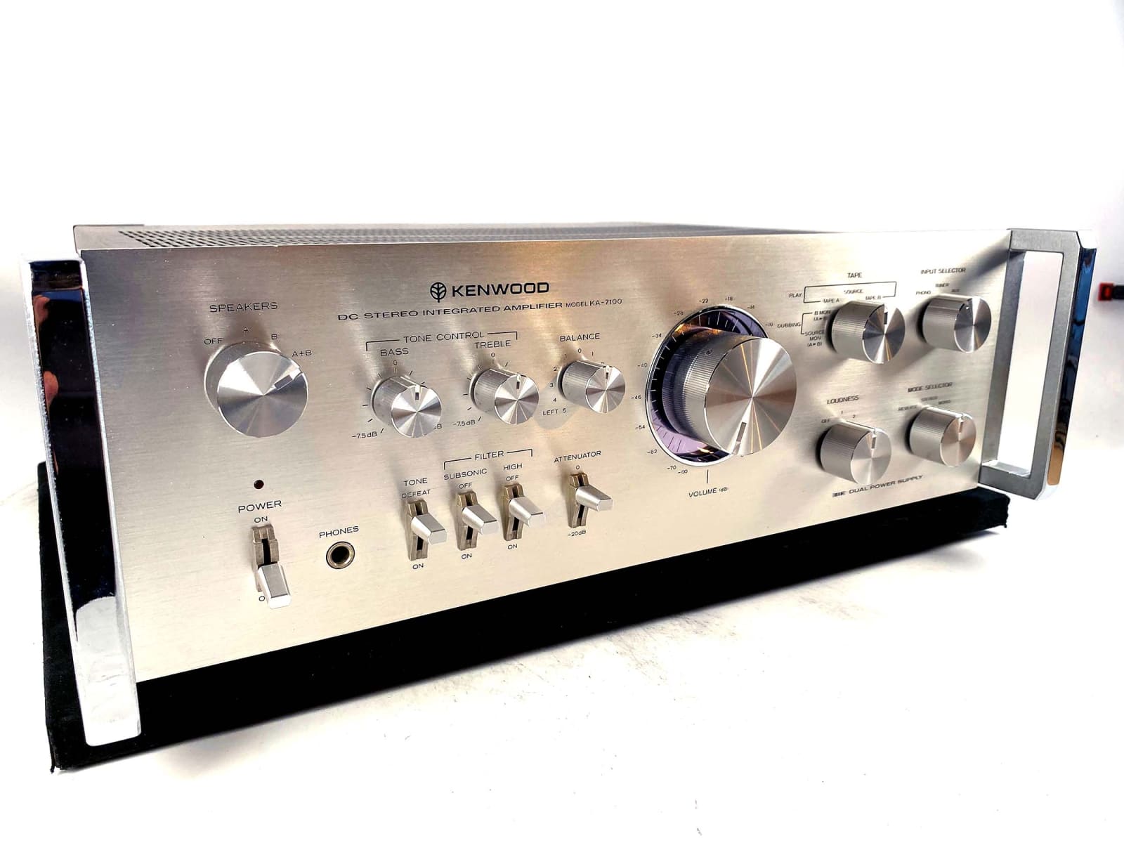 Kenwood KA-7100 Vintage DC Stereo Integrated Amplifier w/Rack Handles
