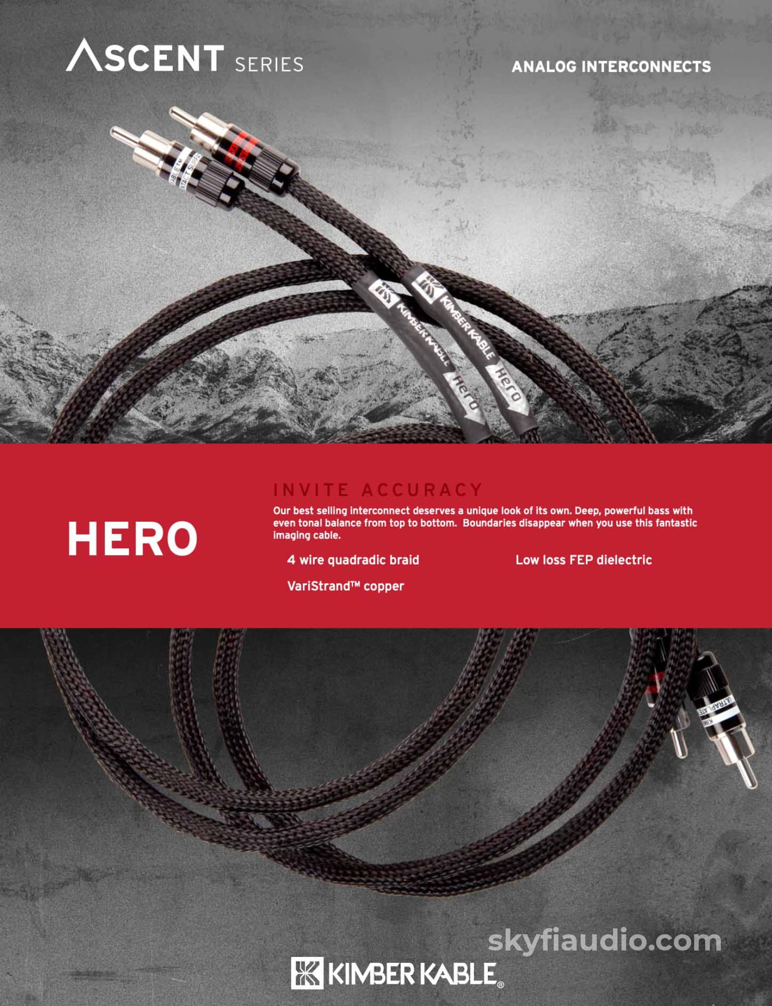 Kimber Kable - Ascent Series Hero Analog Interconnects (PAIR) - BALANC