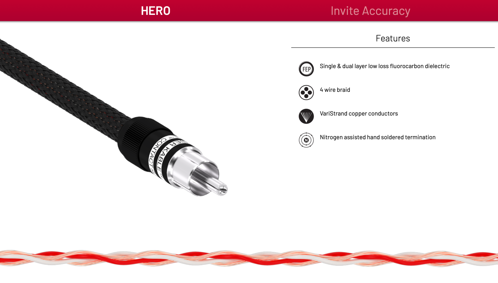 Kimber Kable Ascent Series - Hero Xlr Interconnects (Pair) 1M Cables