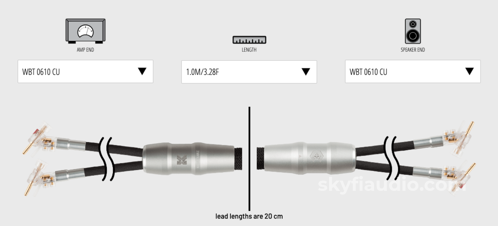 Kimber Kable - Carbon 18Xl Speaker Cables (Pair) New