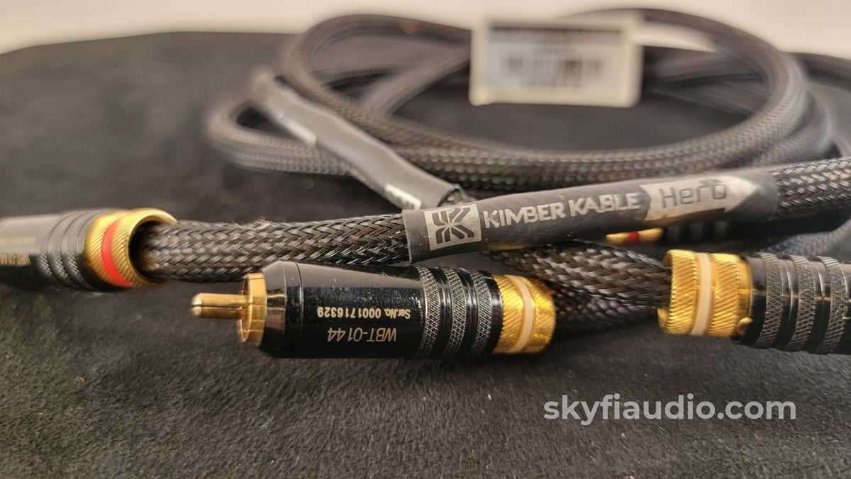Kimber Kable Hero Rca Interconnects (Pair) With German-Made Wbt Connectors - 1 Meter Cables