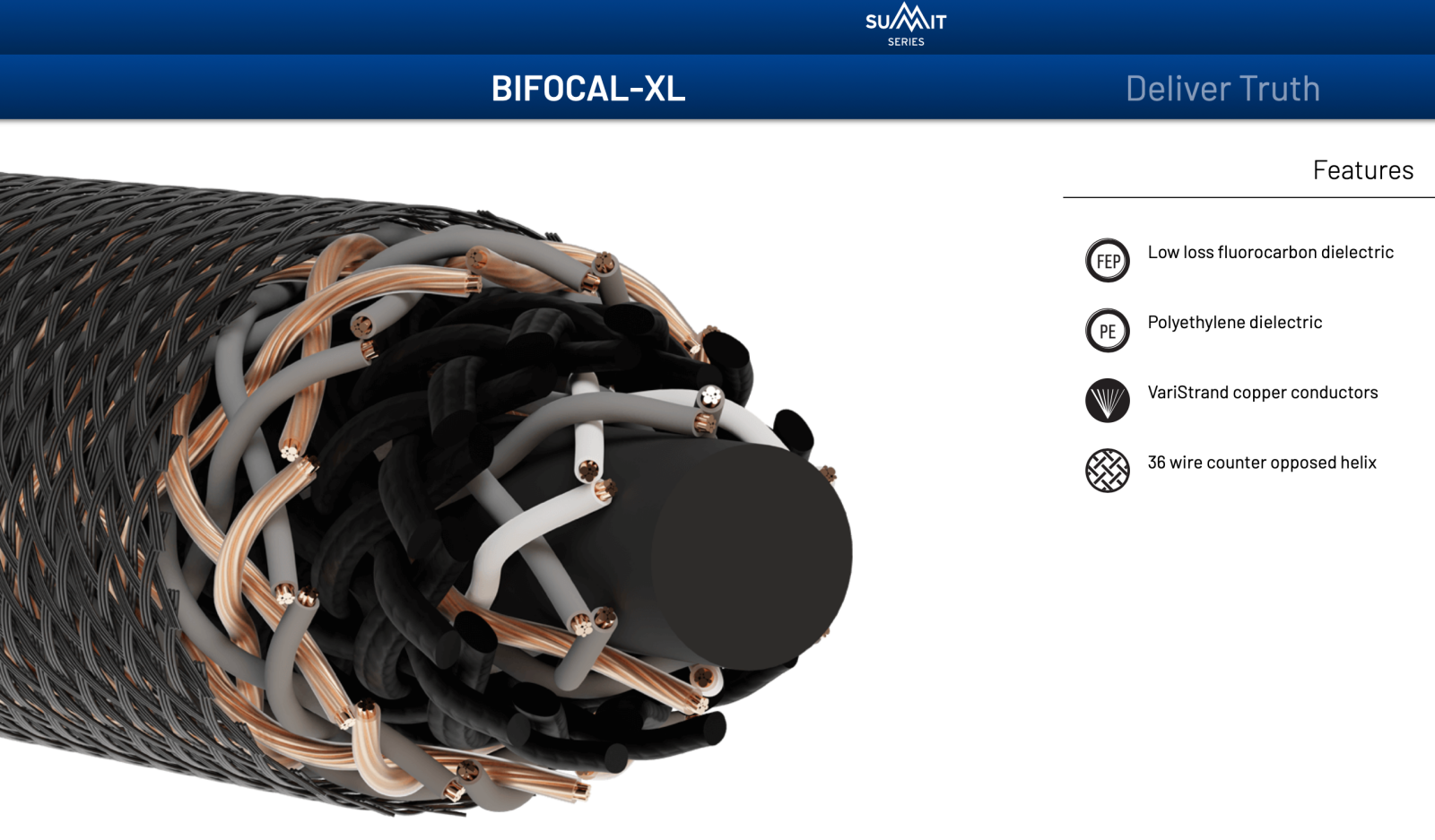 Kimber Kable - Summit Series Bifocal Xl Bi-Wire Speaker Cables (Pair) New