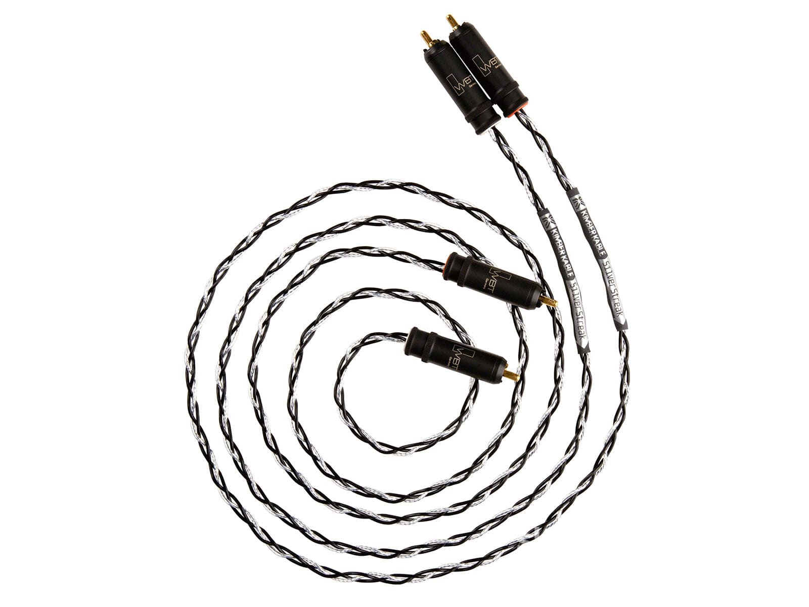 Kimber Kable - Summit Series Silver Streak Analog Interconnects (Pair) Rca Ultraplate Or Wbt