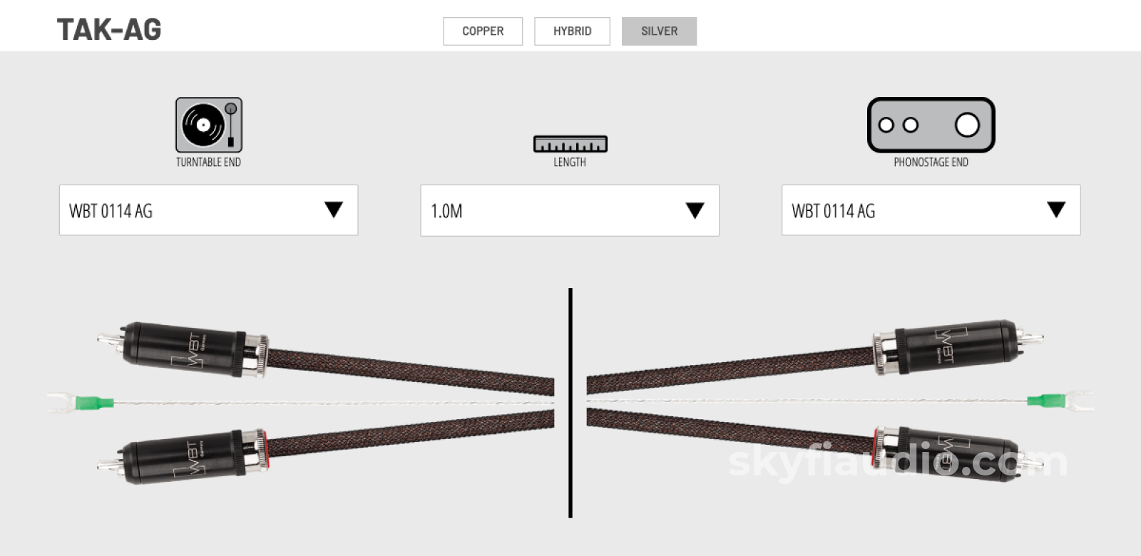 Kimber Kable Tak-Ag Silver Phono Cable Cables