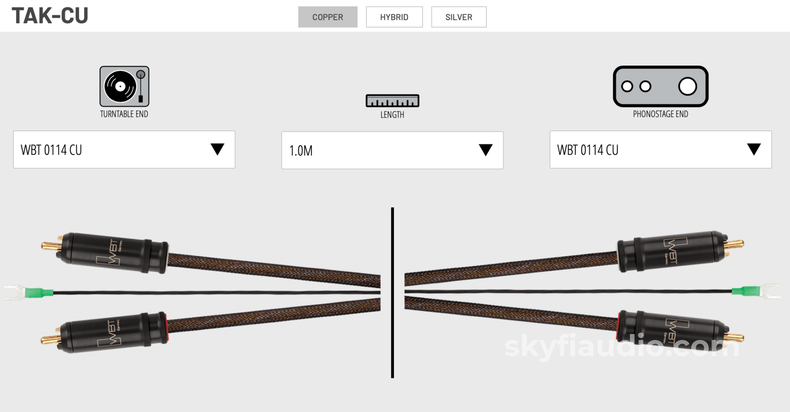 Kimber Kable Tak-Cu Phono Cable With Wbt Connectors Cables