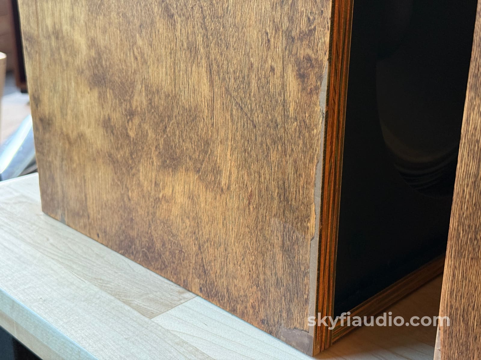 Klipsch Heresy 1.5 HBR Raw Birch w/ Rustic Oil Patina 1982 Consecutive Serials Speakers