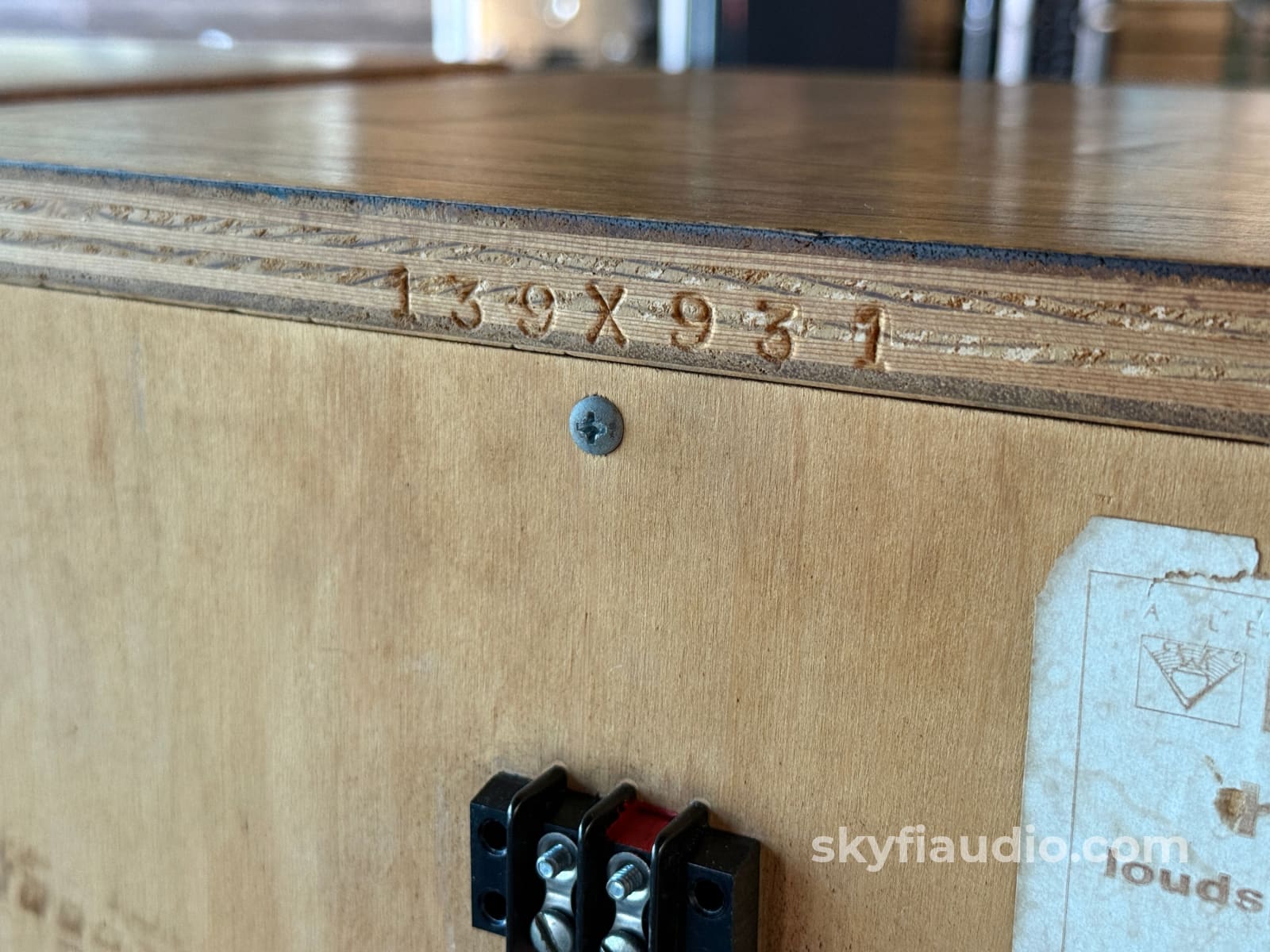 Klipsch Heresy 1.5 HBR Raw Birch w/ Rustic Oil Patina 1982 Consecutive Serials Speakers