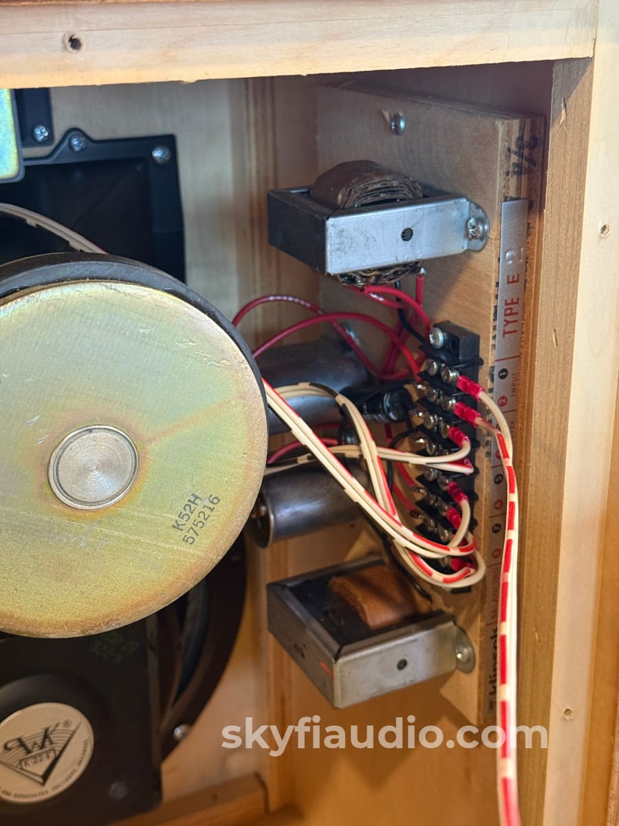 Klipsch Heresy 1.5 HBR Raw Birch w/ Rustic Oil Patina 1982 Consecutive Serials Speakers