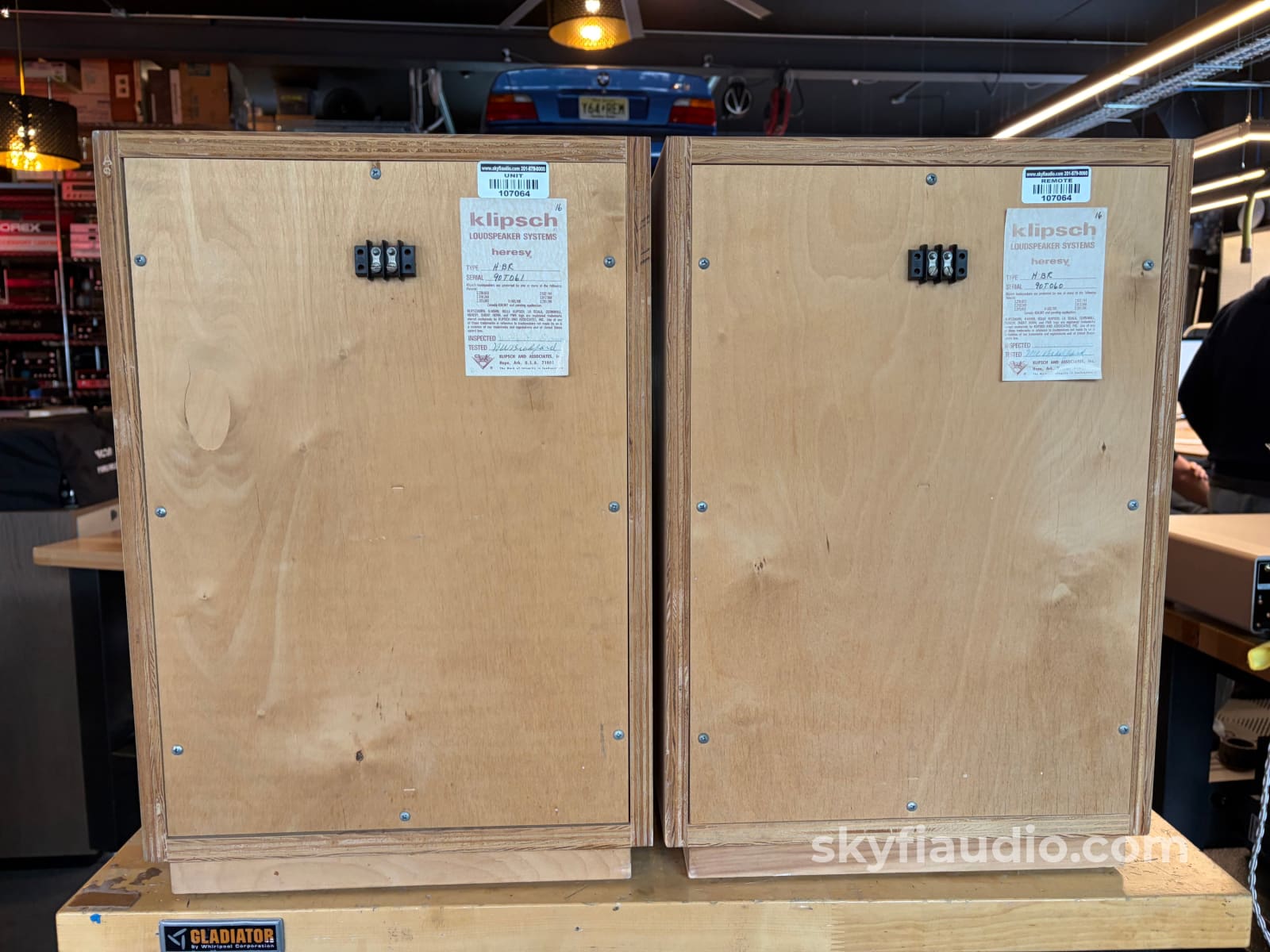 Klipsch Heresy I HBR - Lightly Sanded Original Finish Speakers