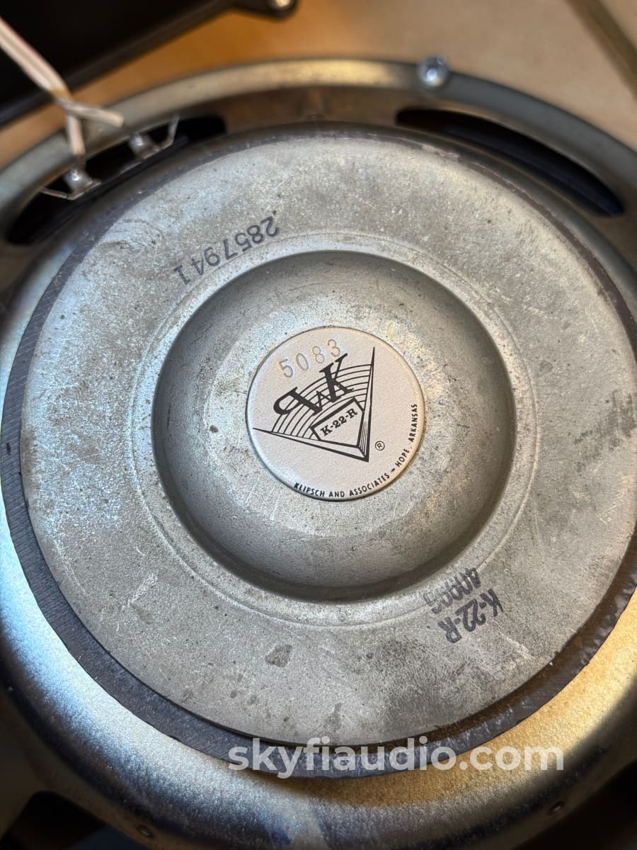 Klipsch Heresy I HBR - Lightly Sanded Original Finish Speakers