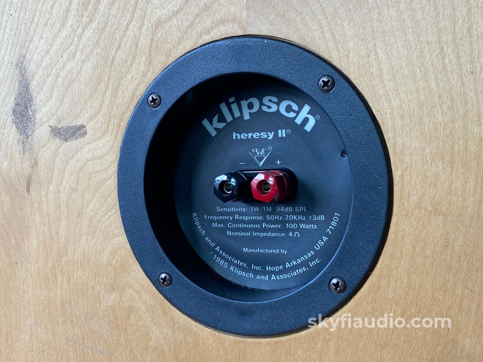 Klipsch Heresy Ii Vintage Speakers - Distressed Birch Espresso Finish One Of A Kind