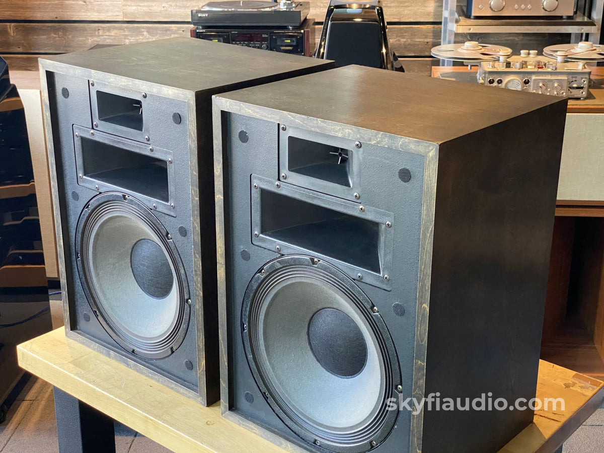 Klipsch Heresy Ii Vintage Speakers - Distressed Birch Espresso Finish One Of A Kind