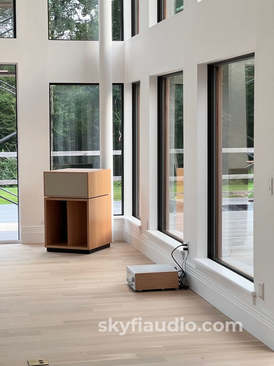 Klipsch La Scala AL6 Heritage Series Speakers In Custom White Oak Fini