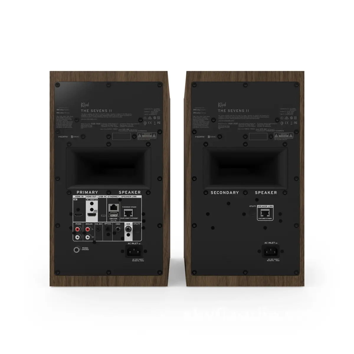 Klipsch ’The Sevens II’ Powered Speakers W/Phono and Streaming - NEW Speakers