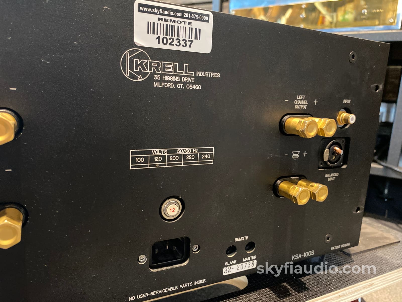 Krell Audio Ksa-100S 100W Class A Without The Heat Usa Muscle! Amplifier