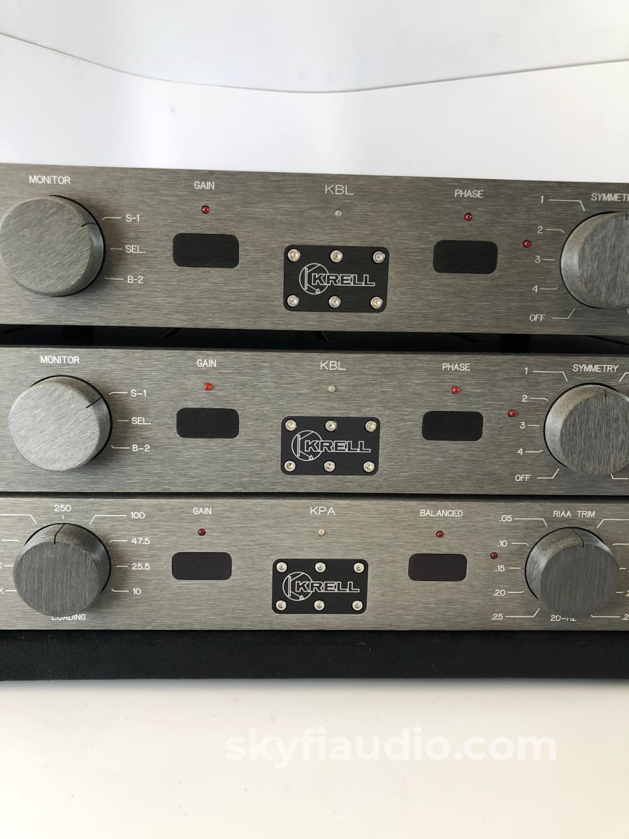 Krell Kbl Dual Mono Preamp Stack With Kpa Phono Section - Wow! Preamplifier