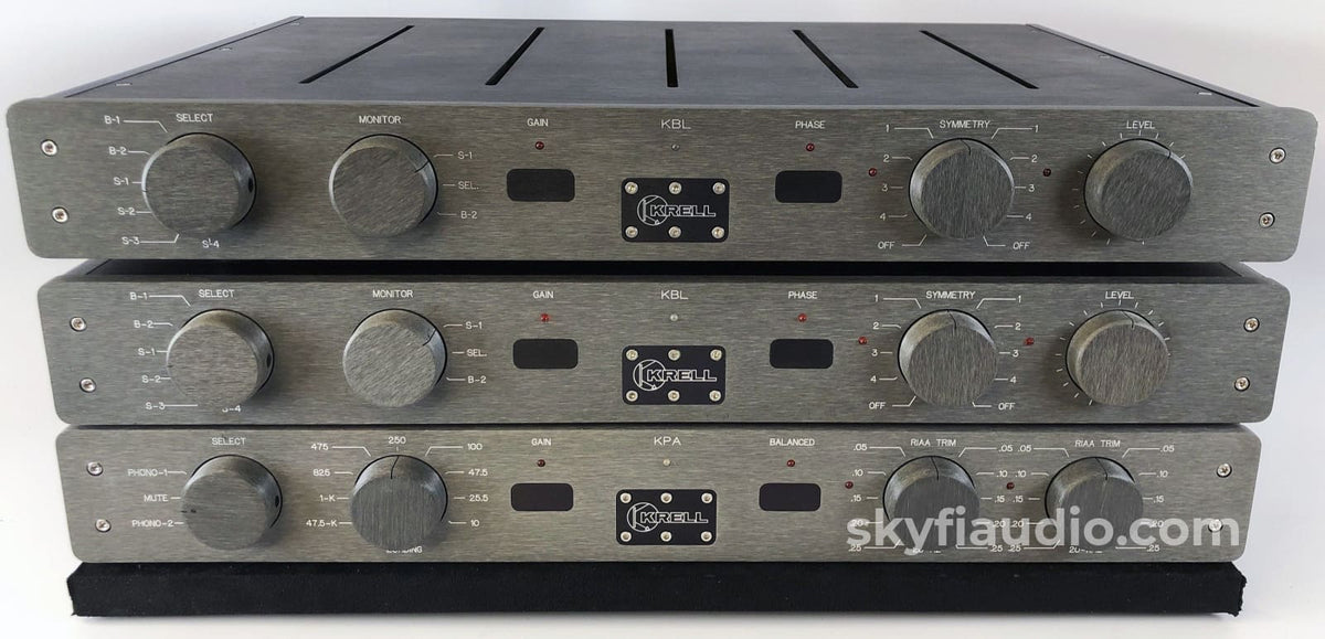 Mono Increasing Stack Krell KBL DUAL MONO Preamp Stack with KPA Phono Section - WOW!