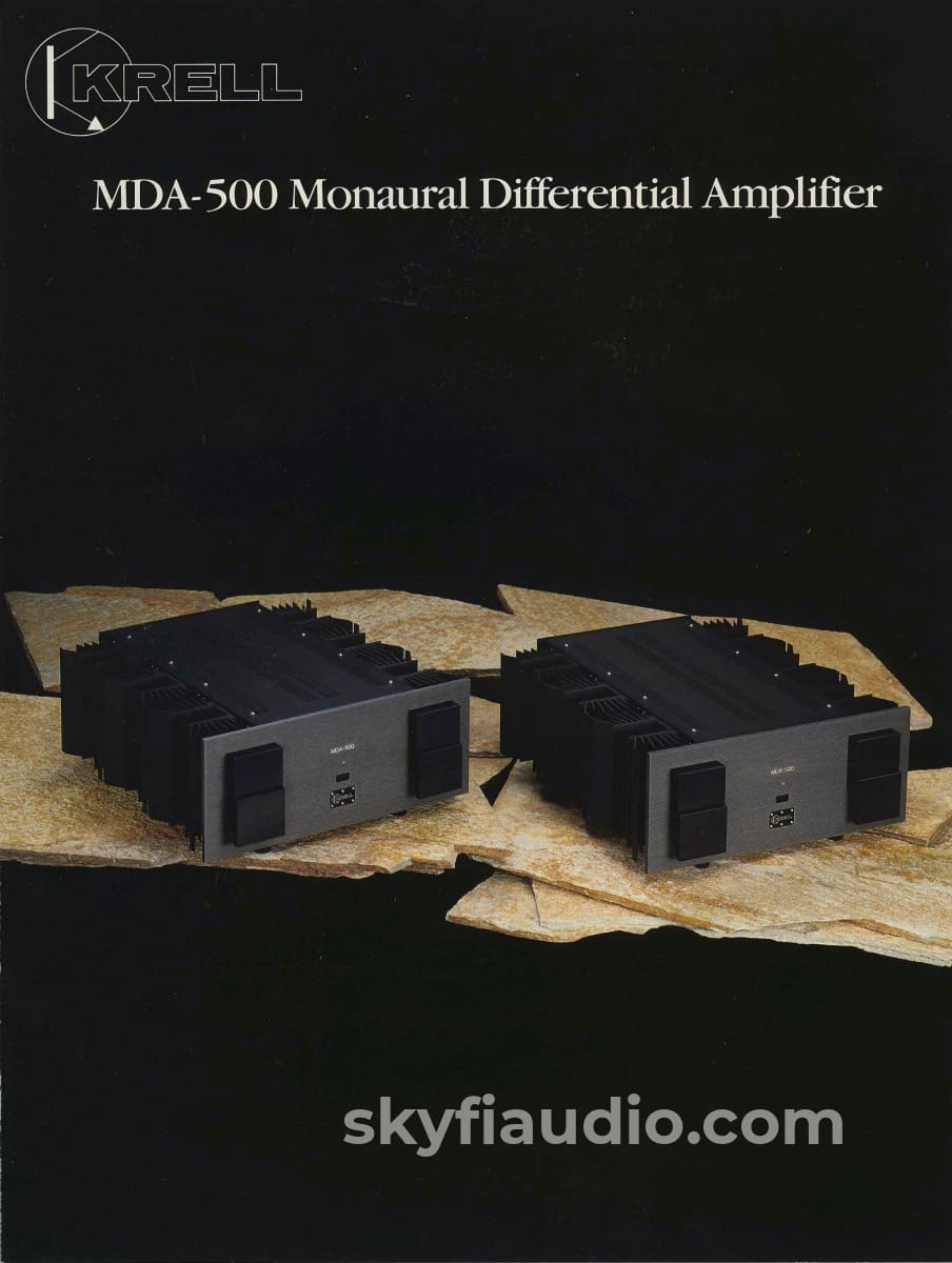 Krell Mda-300 Monoblock Amplifiers - Complete Set Near Mint 300W Amplifier