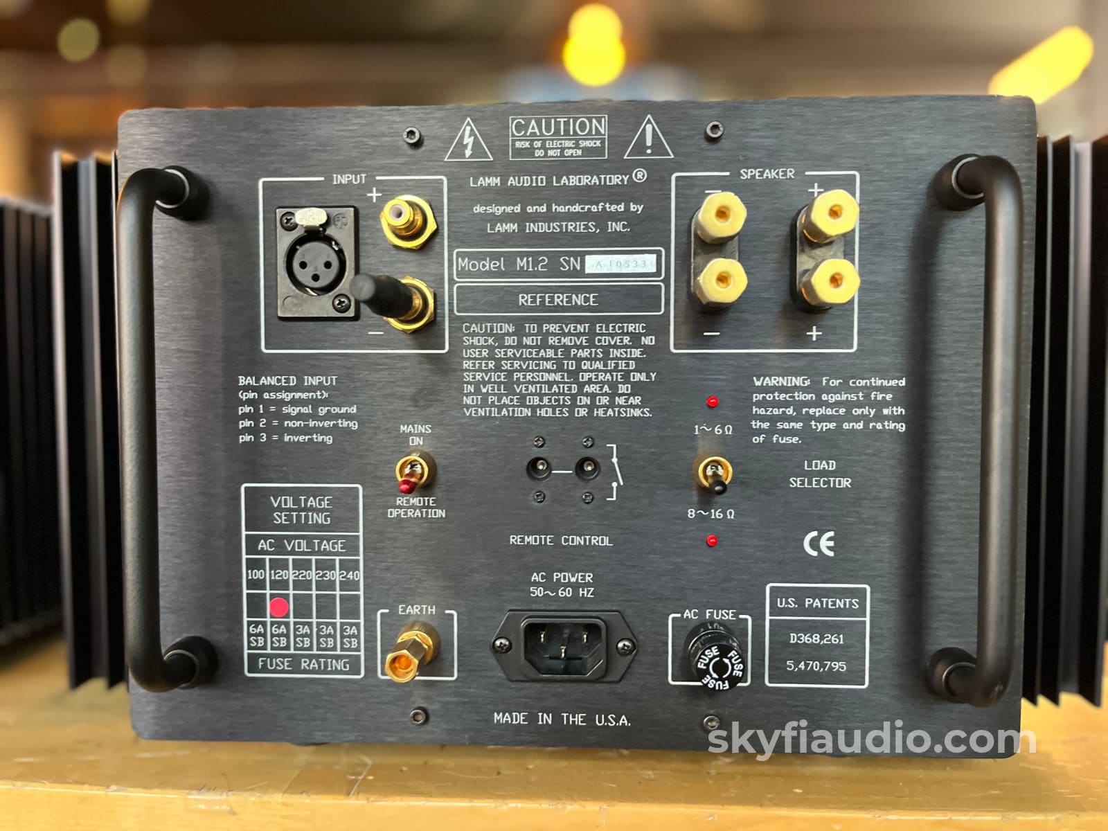 Lamm M1.2 Reference Monoblock Amplifier Pair Class A Tube / MOSFET Hybrid Amplifier