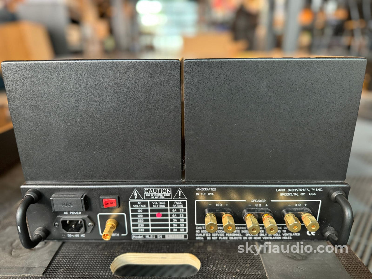 Lamm Ml2.1 Monoblock Tube Amplifiers Factory Service - Stereophile Class A Amplifier