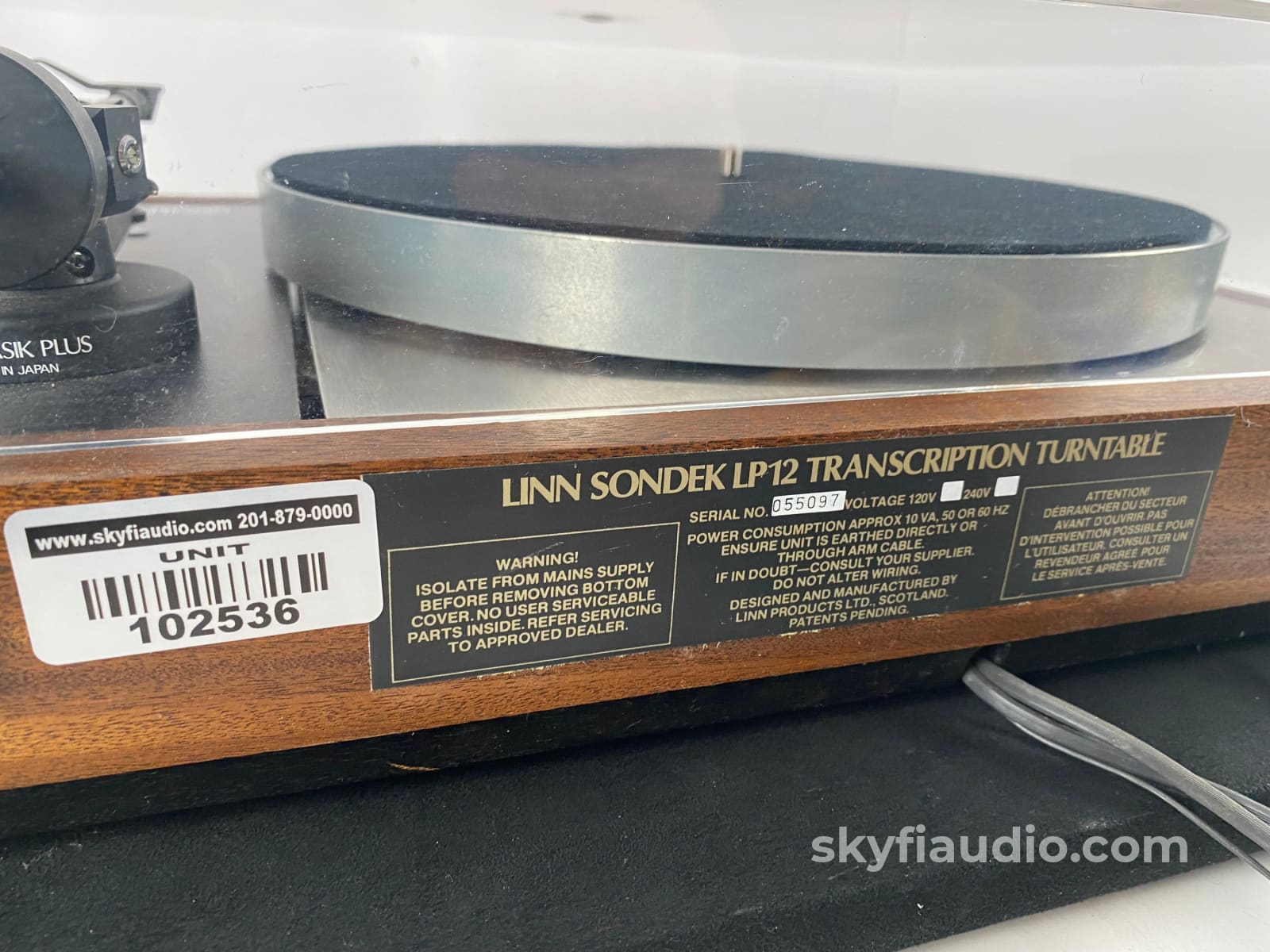 Legendary Linn Lp12 With Basik Plus Tonearm And Just Released Sumiko Blue Point No. 3 Cartridge